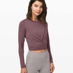 Lululemon Time to Restore Long Sleeve - 8 - Antique Bark